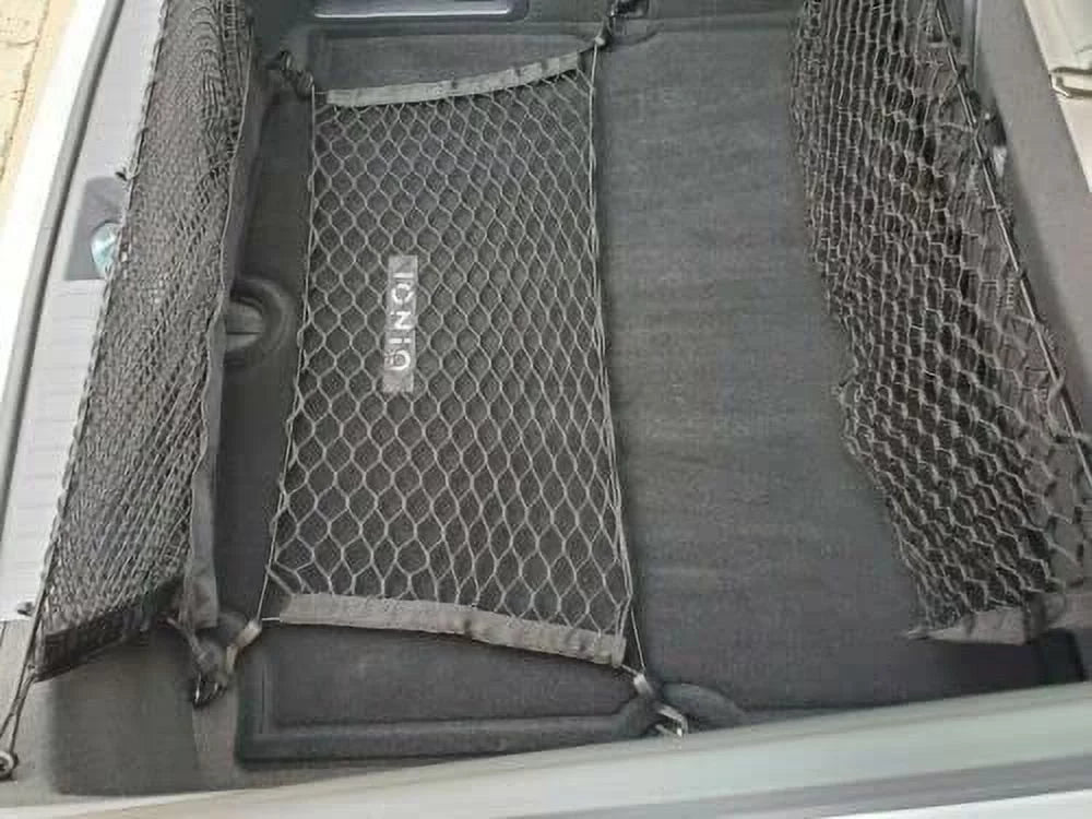 & HYUNDAI – for Nets Organizer Cargo Premium 2017-2019 IONIQ IONIQ Floor for Mesh 2 – (Qty.3) – Compatible Trunk EACCESSORIES EA Car HYUNDAI Trunk Hatchback Elastic Organizer Envelope Cargo Nets Style