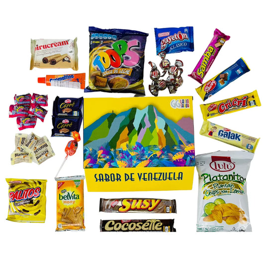 & Chips Sweet Crate Snacks Variety Cocosette Gift Susy Toronto Box SABOR Mix Assorted Food Venezuela Pack Candies LATIN Chocolate Cookies,